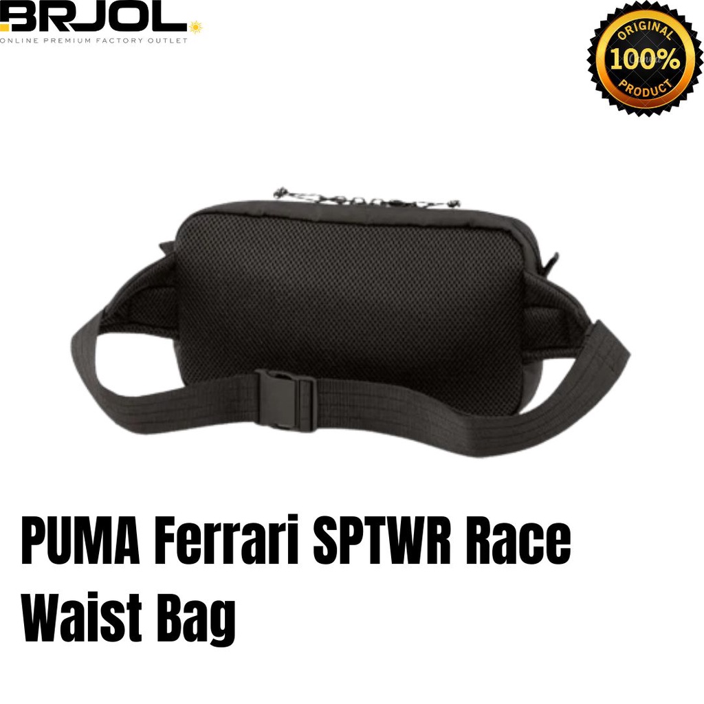 TAS PINGGANG PRIA ORIGINAL PUMA Ferrari SPTWR WAISTBAG MEN  07840702 Black