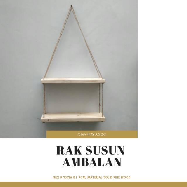 Rak susun ambalan / rak pot / rak gantung /rak kayu