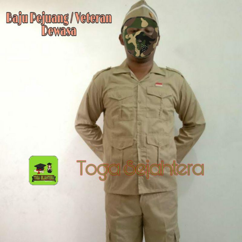 Baju Kostum Pejuang Tempoe Doeloe / Baju Veteran Dewasa