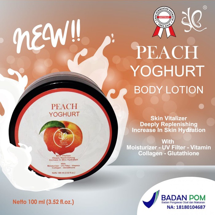 BODY LOTION YOGHURT PEACH BY SYB ORIGINAL