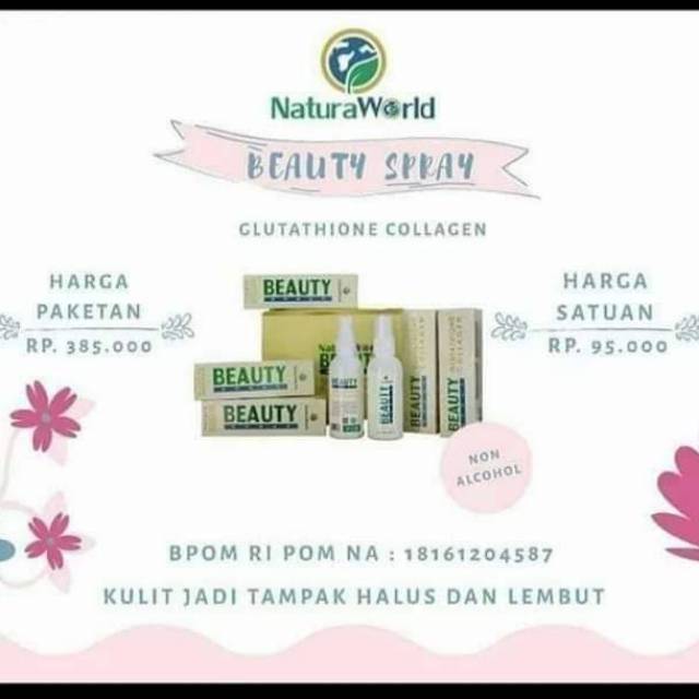 NATURAWORLD  BEAUTY SPRAY  / BEAUTY SPRAY 100%  ASLI