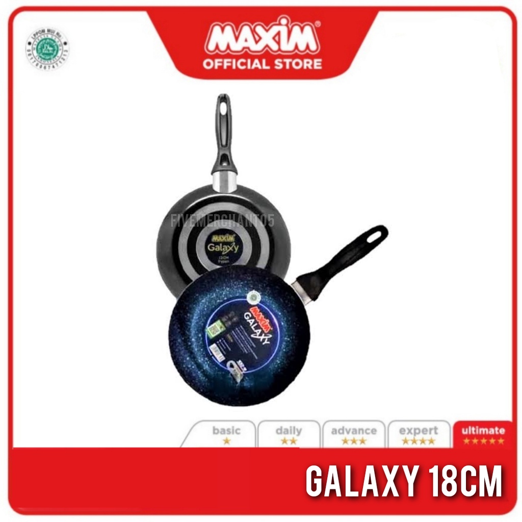 Penggorengan Maxim Galaxy 18cm Frypan Maxim Galaxy Wajan Teflon Maxim Teflon Anti Lengket