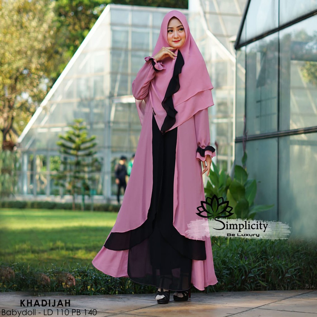Baju Gamis Khadijah / Baju Gamis Wanita Khadijah / Baju Gamis all size