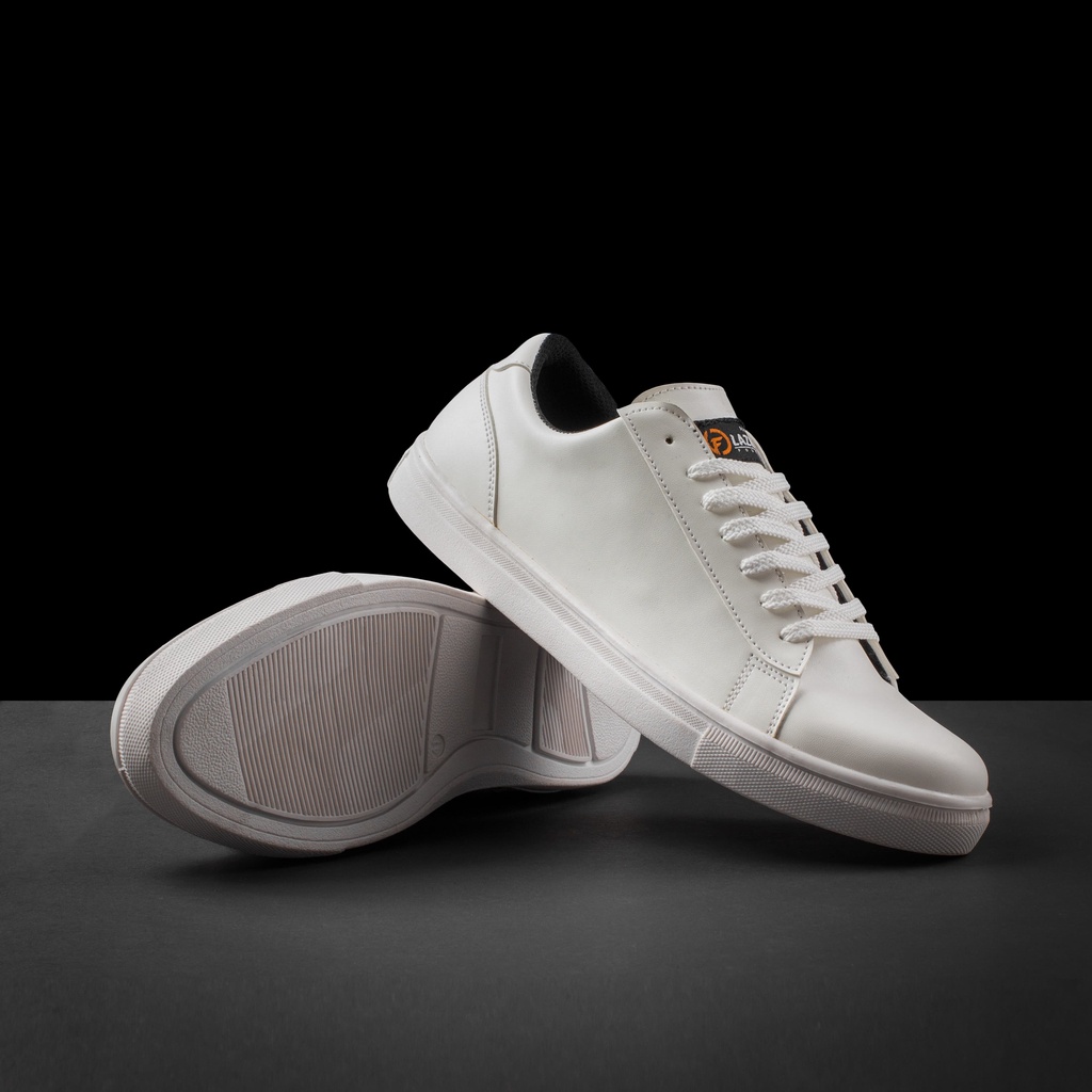 FLAZHBACK FULL WHITE - Sepatu Putih Pria White Series Sepatu Sneakers Putih Pria Sepatu Sneakers Pria Casual Original - Snekers Pria Premium