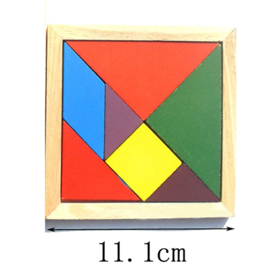 Wooden Tangram Puzzle (7pcs)