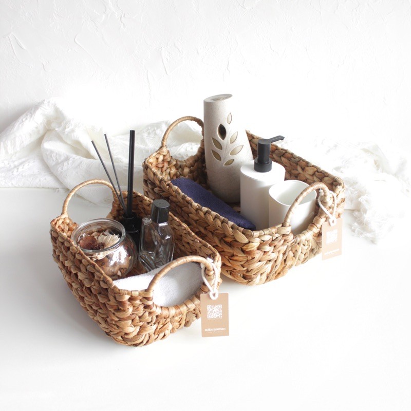Alma Tray | Keranjang Anyaman | Tray Organizer Natural Home Decor | Tray Anyaman | dekorasi Rumah