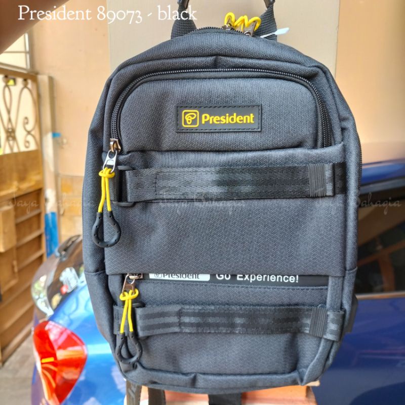 Chestbag USB President Slingbag Selempang Dada Pria Original