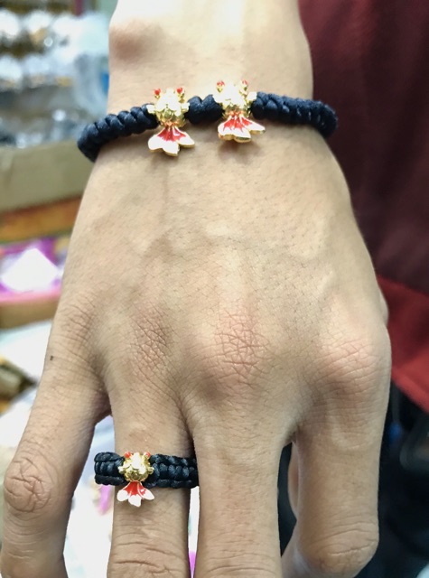 Gelang wanita // gelang rajjut ikan koki // saru ser gelang dan cincin //replika emas // gelang