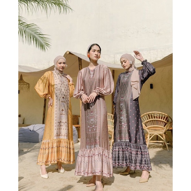 MADEENA DRESS GOLD by HAIDEEORLIN