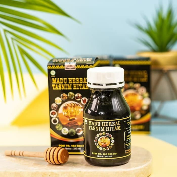 Madu Herbal Tasnim Hitam Multi Manfaat 17 in 1 | Madu Hitam plus 17in1