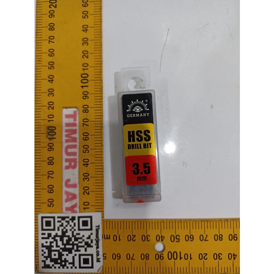 TJAP MATA Mata Bor Besi 3.5 mm HSS GERMANY ASLI KOKOH