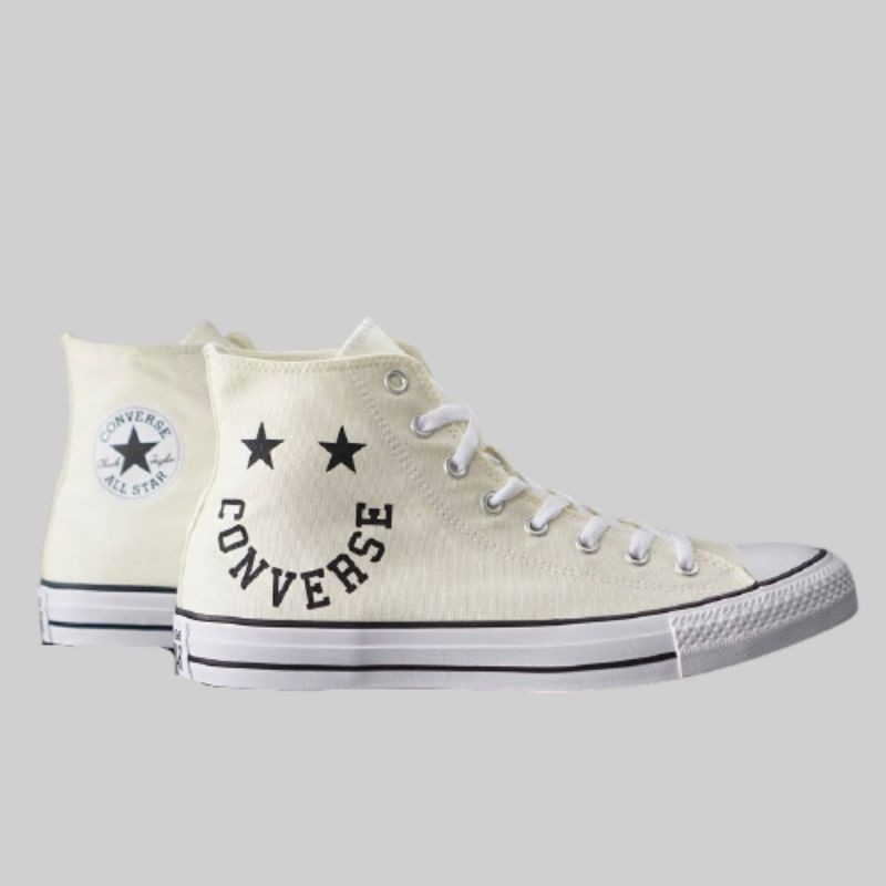 Sepatu Original Sell Converse Chuck Taylor All Star Cheerful Smile Hi White Vintage