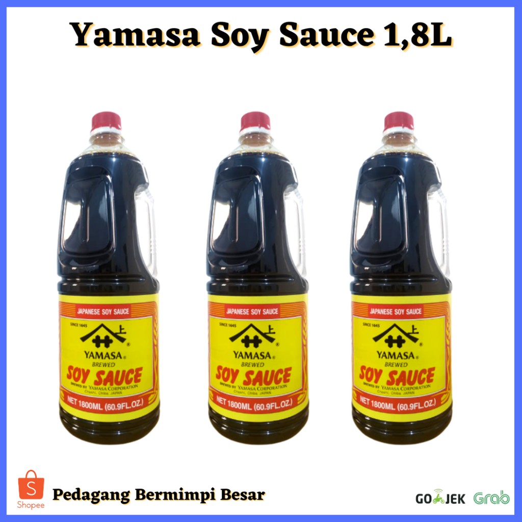 [PBB] Yamasa Soy Sauce 1.8L / Kecap Asin Jepang 1.8 Liter / Soy Sauce Jepang Asli / Kecap Jepang Pre
