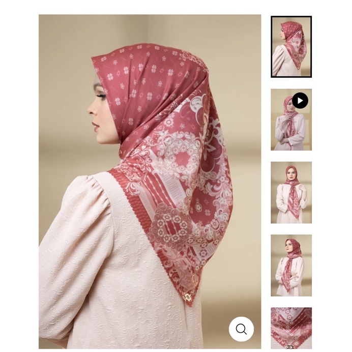 Dharmawangsa Scarf Voal Redwood - WearingKlamby