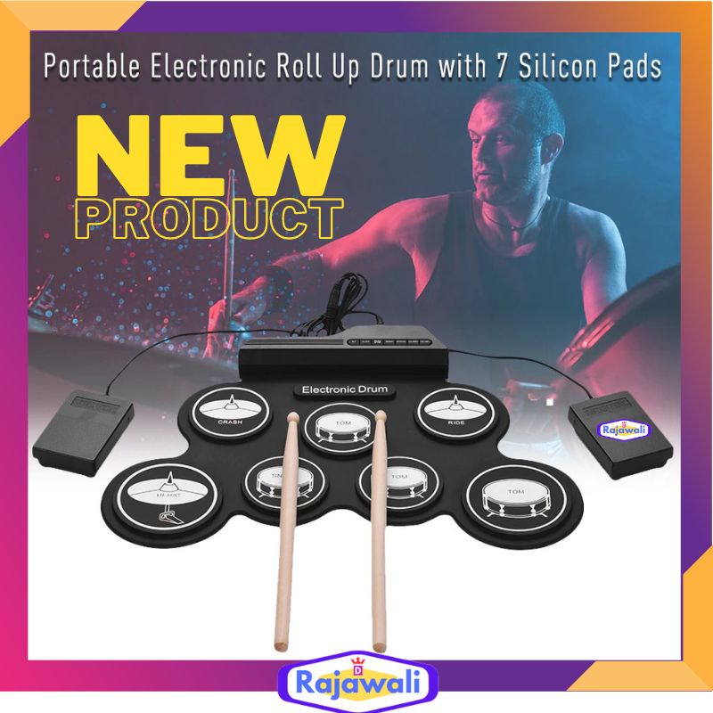 Drum Elektrik Elektronik Electric Listrik Pedal Drum Elektrik Drum Pad Elektrik USB Murah
