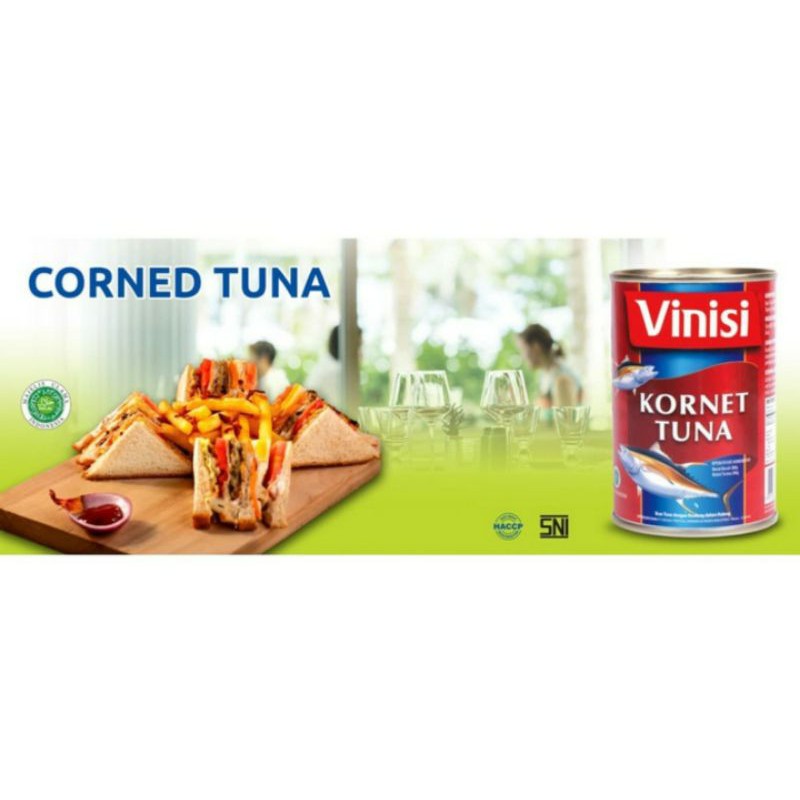 Vinisi Kornet Tuna Corned Kaleng 300gr Filling Sandwich Pizza