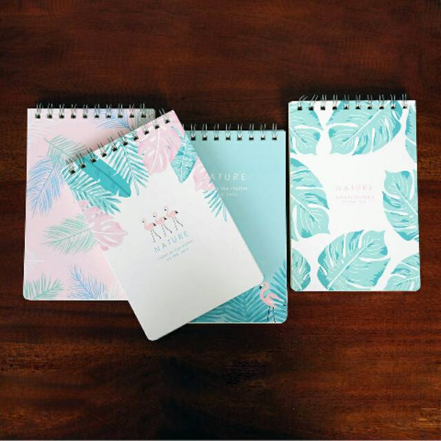 

Rhythm of the Rain Spiral Grid Notepad A5