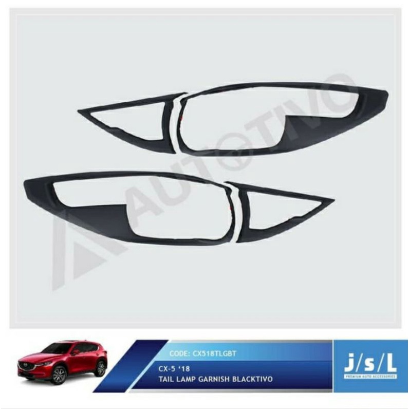 Garnish Lampu Belakang Mazda CX5 2018 Tail Lamp Garnish Blacktivo