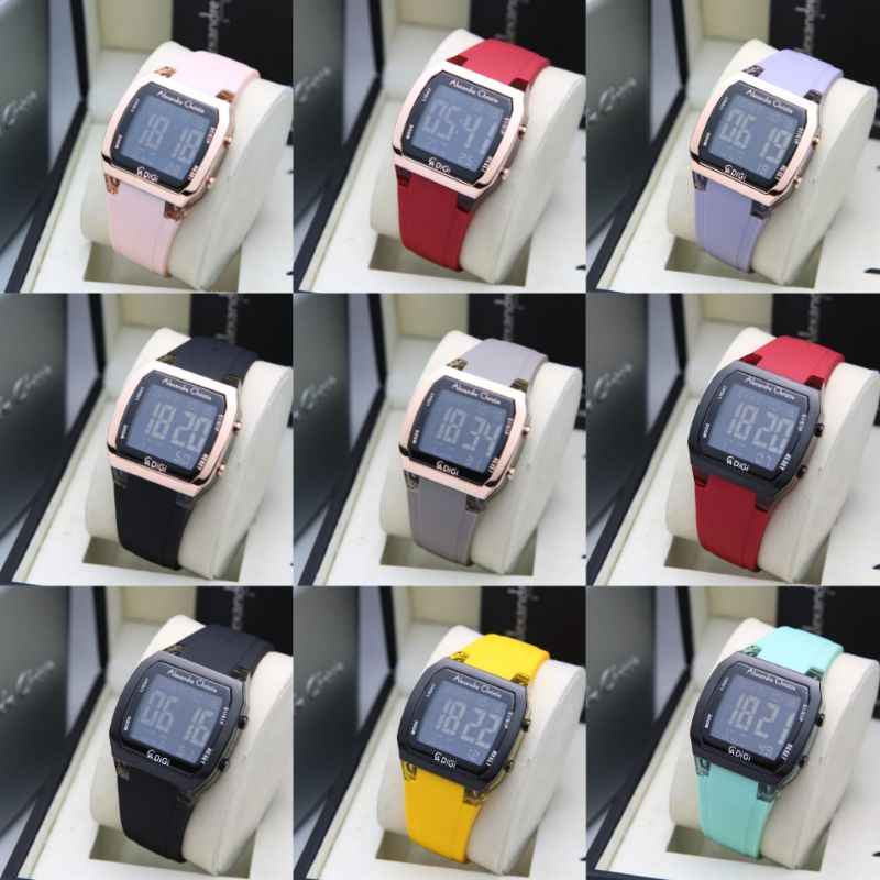 JAM TANGAN WANITA ALEXANDRE CHRISTIE AC9348 / AC 9348 DIGITAL ORIGINAL GARANSI RESMI 1 TAHUN