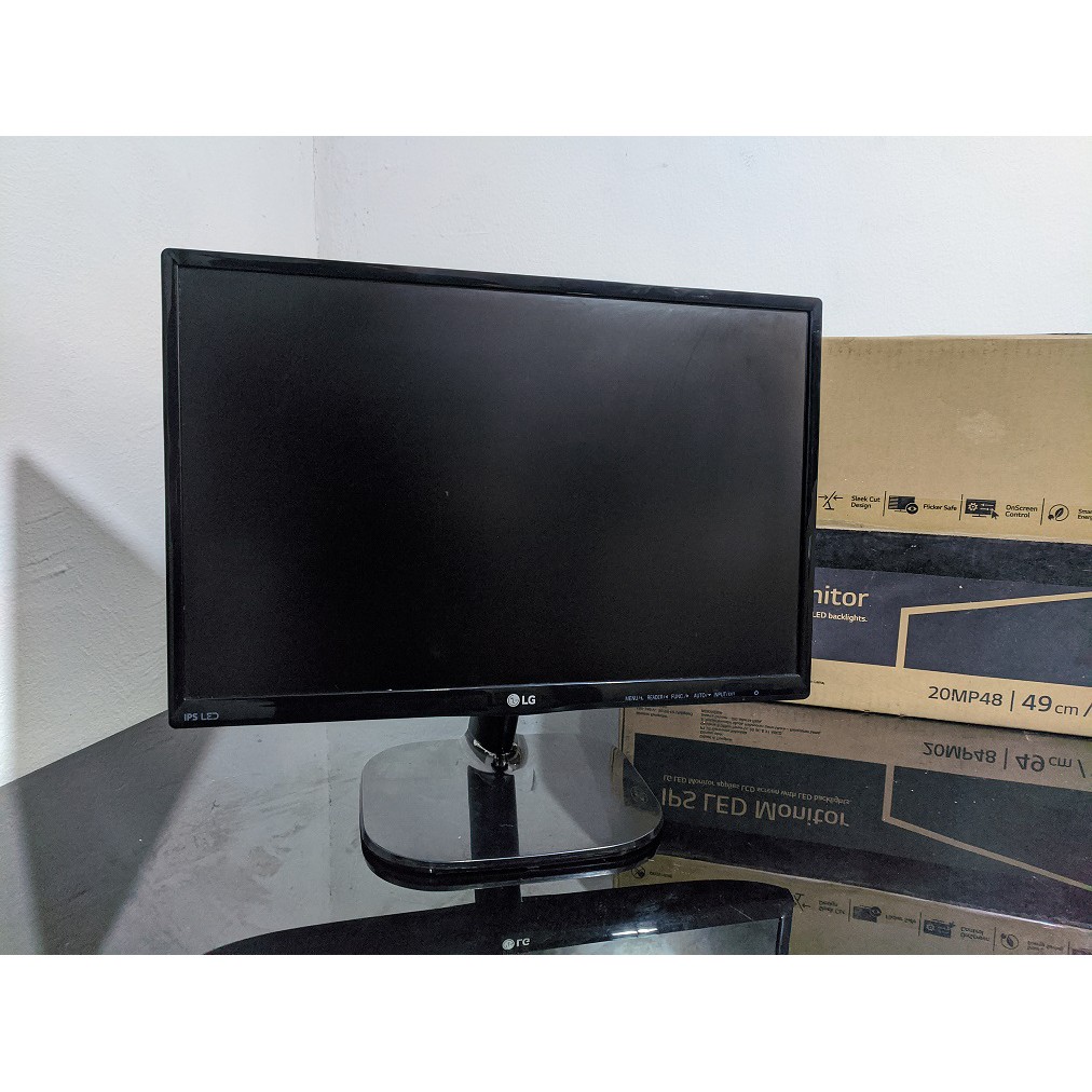 monitor lcd/led 19” widescreen normal bergaransi