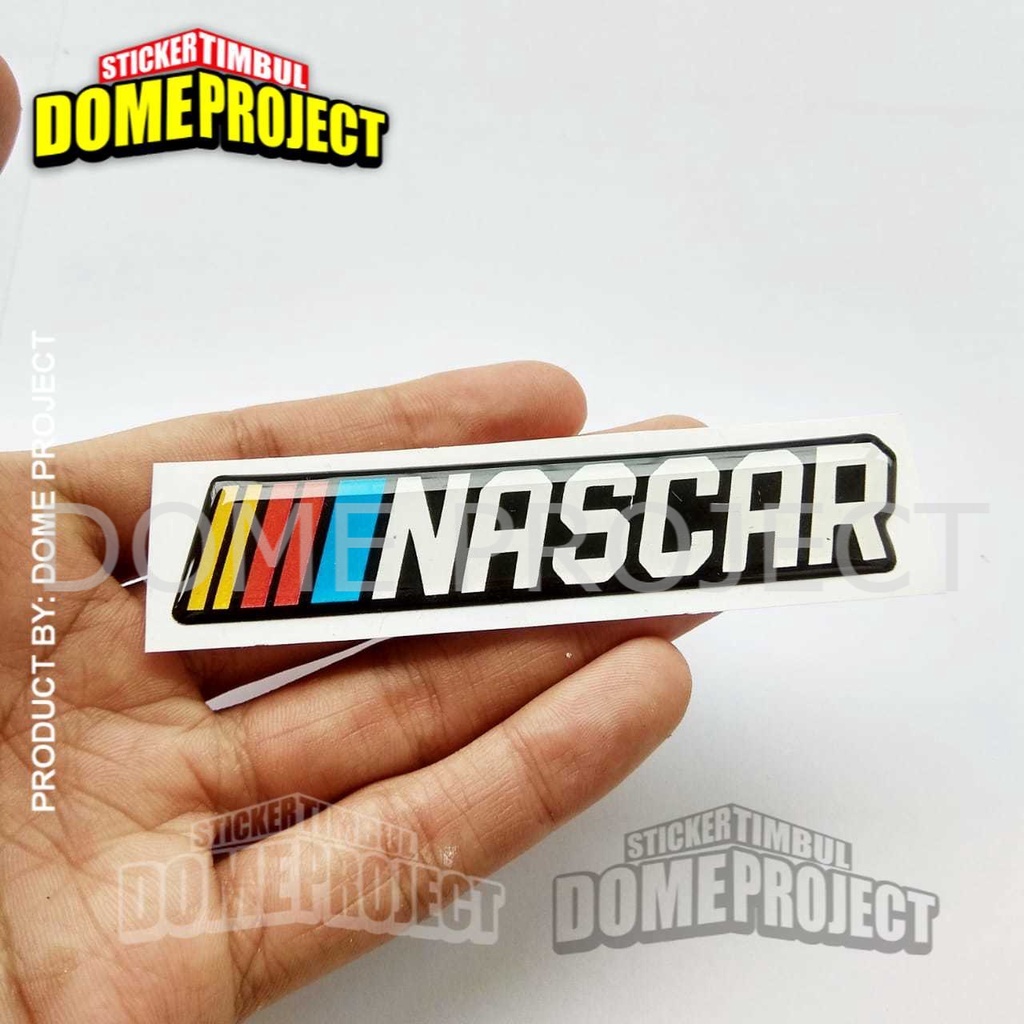 NASCAR STIKER MOTOR EMBLEM LENTUR AKSESORIS SEPEDA MOTOR