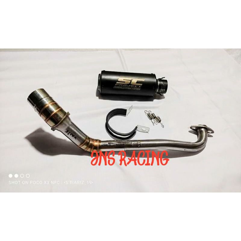 KNALPOT SC PROJECT BLACK DOP PCX NMAX LEXI AEROX VARIO150 VARIO125