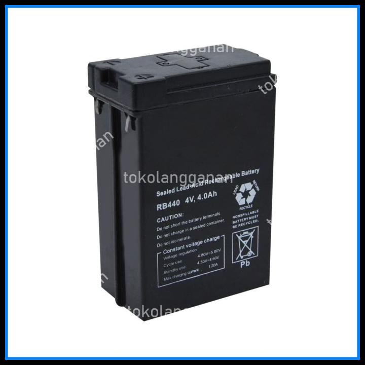 Krisbow Baterai Aki Rechargeable 4V 4Ah Sealed Lead Acid