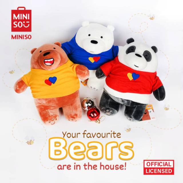 BONEKA WE BARE BEARS GRIZZLY