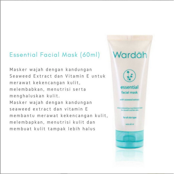 Wardah Essential Facial Mask Shopee Indonesia