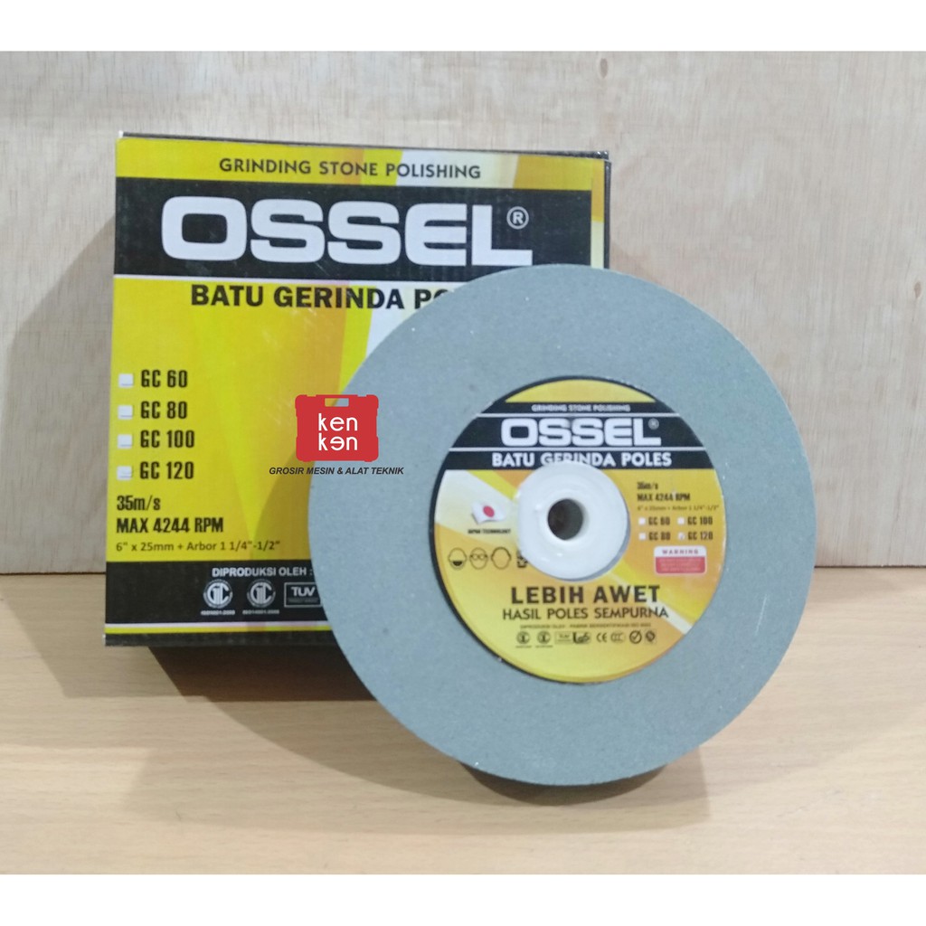 OSSEL Batu Gerinda Duduk 6 inch GC 120 Ossel batu gerinda duduk 6 inch grit 120 OSSEL