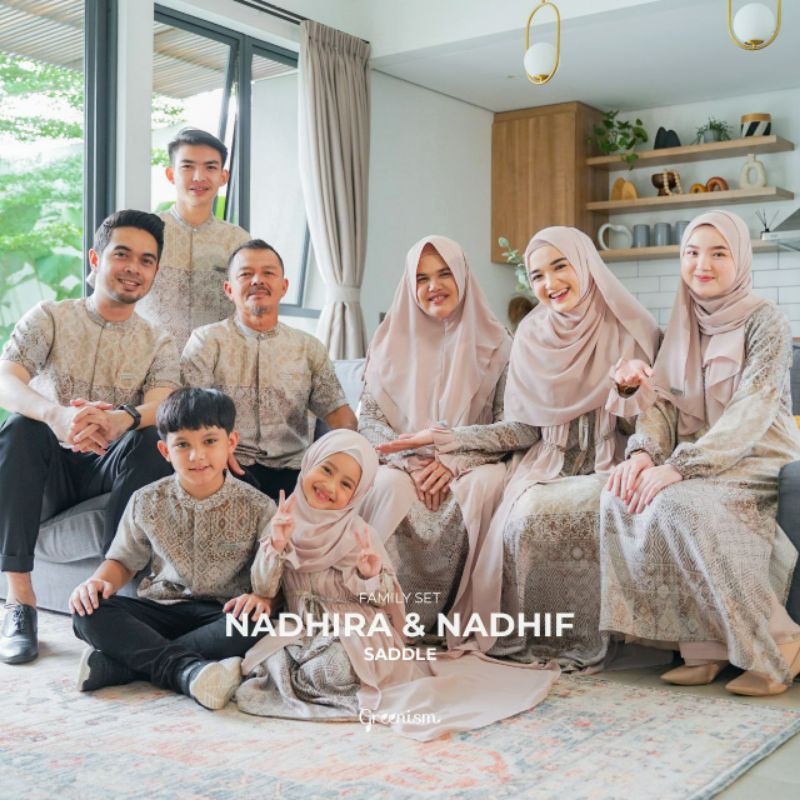 FAMSET SARIMBIT MOTIF NADHIRA NADHIF BY GREENISM (ORDER BY KAK EVA)