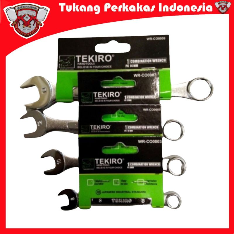 Tekiro Kunci Ring pas set 4 pcs 8.10.12.14 mm