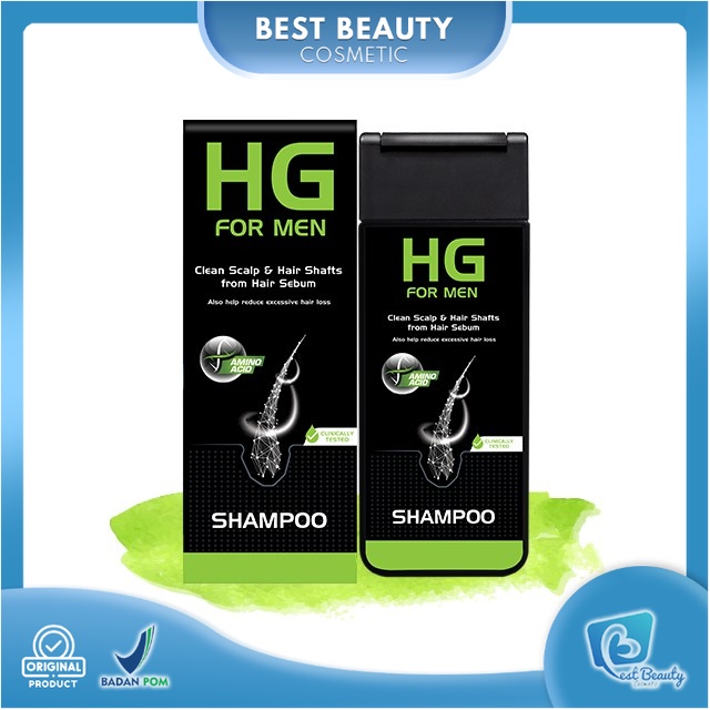 ★ BB ★  HG Shampoo For Men 200ml | Hair Tonic For Men 90ml - Shmapoo Untuk Laki Laki - Pria