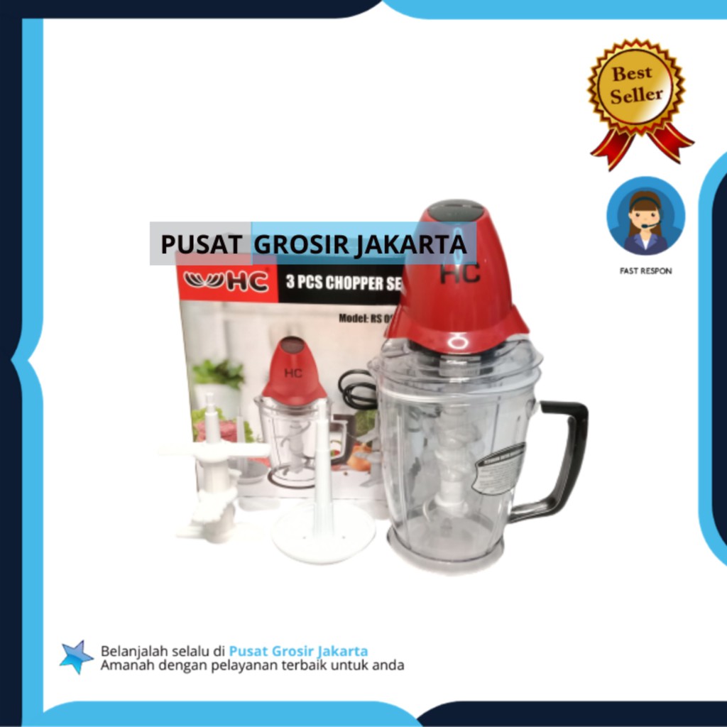 PGJ - Alat Penghalus/Blender Chopper/Food Procesor Set HC Terbaik Termurah