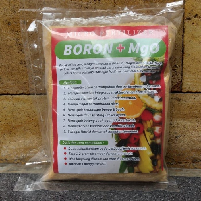 Pupuk BORON PLUS 500 Gram Untuk Semua Tanaman Buah