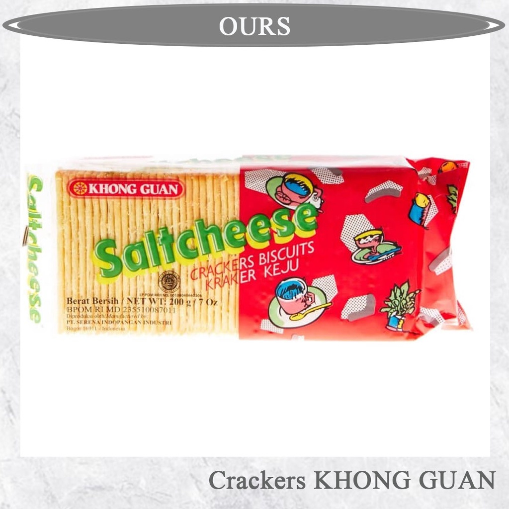 

Khong Guan Saltcheese Crackers 200g