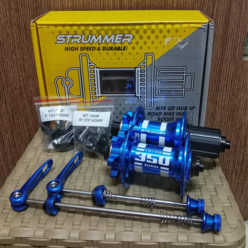 Hub Freehub Strummer MT350 4in1 32Hole Disc Brake - Blue White