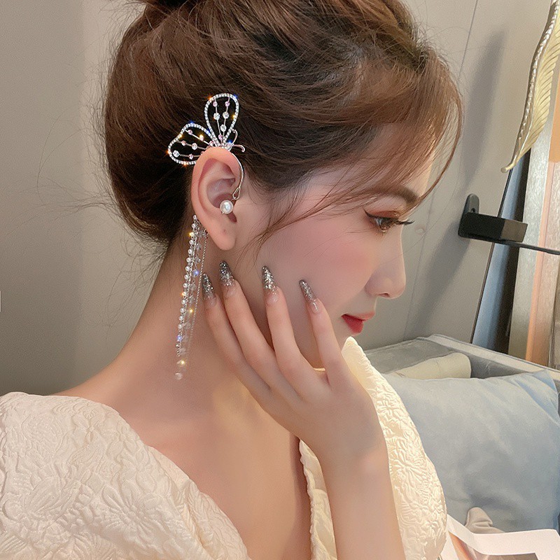 rcsbeauty ✅ Anting fashion Korea earing hook model butterfly panjang