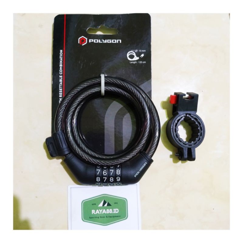 RAYA88 Kunci sepeda Model Spiral POLYGON & EXOTIC