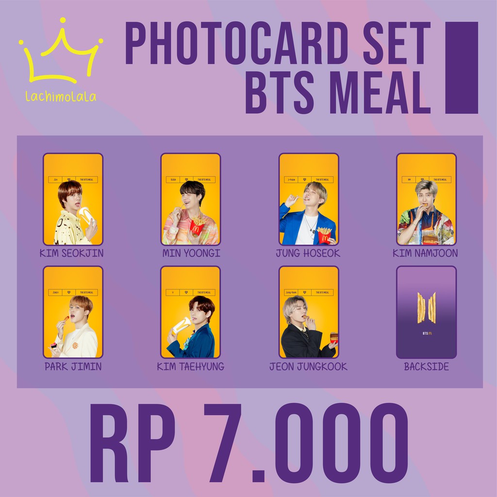 PHOTOCARD SET BTS BTS MEAL