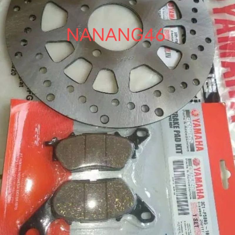 PIRINGAN CAKRAM PLUS KAMPAS REM DEPAN YAMAHA JUPITER Z MX OLD NEW VEGA R ORI YGP