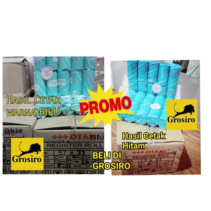 

OTANI 57 X 31 Kertas Thermal 1 Pack isi 10 Roll tuk mesin EDC dll. - Hasil Hitam LIMITED EDITION