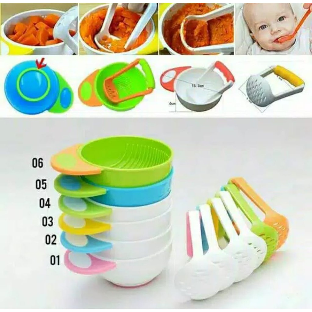 Food Maker Bowl Mangkok Grinder Perlengkapan MPASI / Baby Food Maker Penghalus Makanan Bayi / Perlen