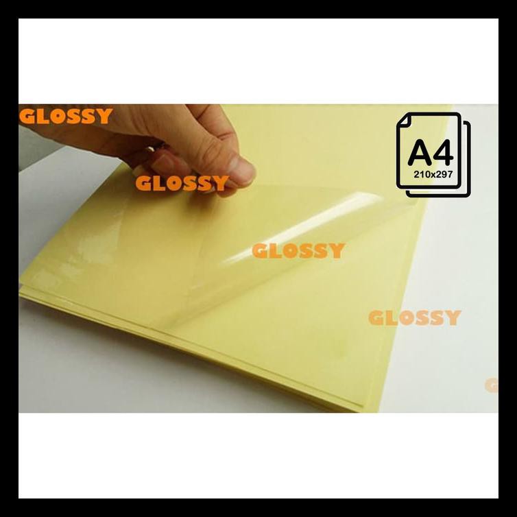 

Plastik Laminasi Glossy A4 100 Gsm - Cold Laminating Glossy Film Ekslusif