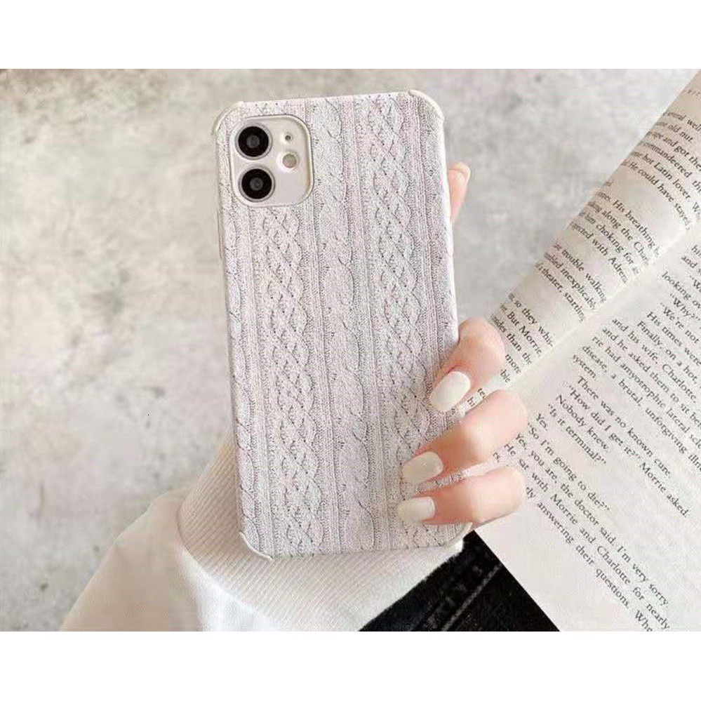 Casing IPhone 7 8Plus SE X XS XR XSMAX Sweater Pattern 11 11pro 11promax Drop 12 12promax Soft Case Maoyi