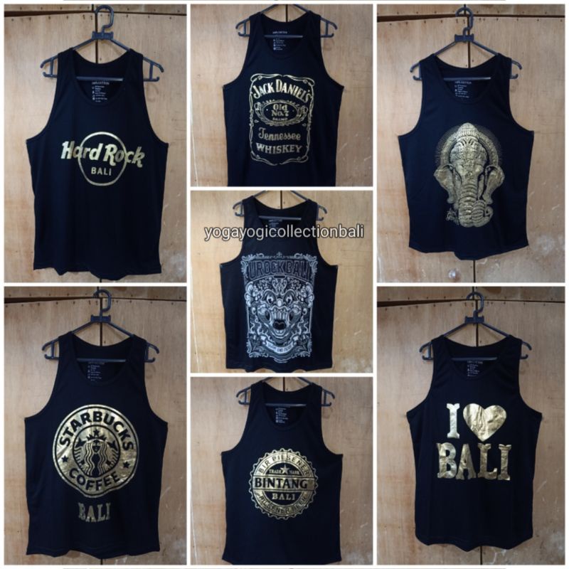 Baju kaos singlet pria murah kualitas distro motif Bali