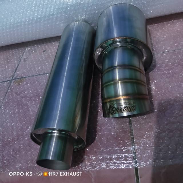 KNALPOT JS RACING DAN RESONATOR