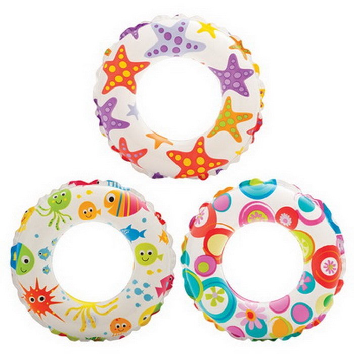 Ban Renang Anak Lively Print Swim Rings - INTEX #59241