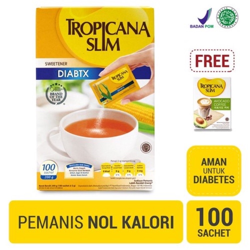 Tropicana slim sweetener diabtx 100 sachet