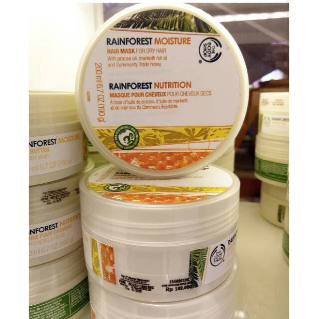 Jual RAINFOREST MOISTURE Hair Butter 200 ml The Body Shop | Shopee Indonesia